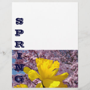 Folheto de primavera Folheto Flor Flor Daffodil Fl