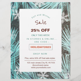 Folheto de promoção de vendas de férias da Modern 