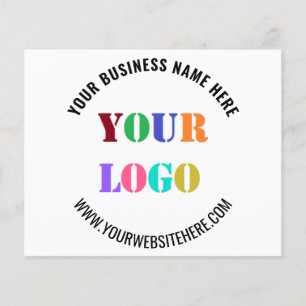 Folheto de Promocional de texto e logotipo persona