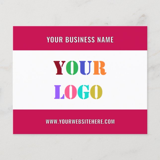 Folheto de Promocional de Texto Personalizado do L (Frente)