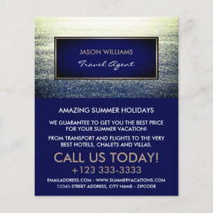 Folheto de propaganda do agente de Viagem Ocean Bl