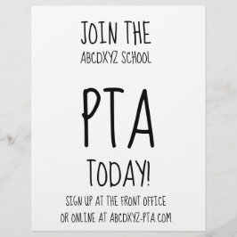 Folheto de PTA Blooming