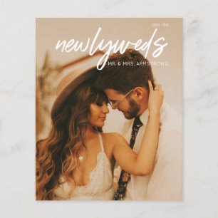 Folheto de Recepção de casamento de 3 Fotografia