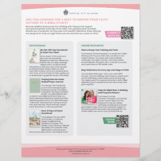 Folheto de Recursos on-line e Devoções