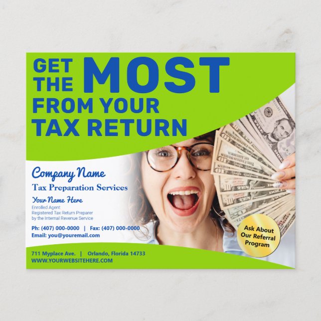 Folheto de Restituição de Preparação Fiscal (Prepa (Frente)