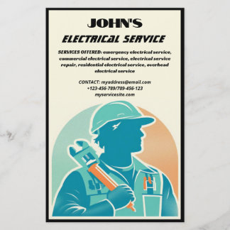 Folheto de serviço elétrico