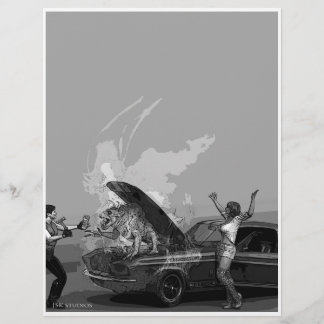 Folheto de serviço na estrada