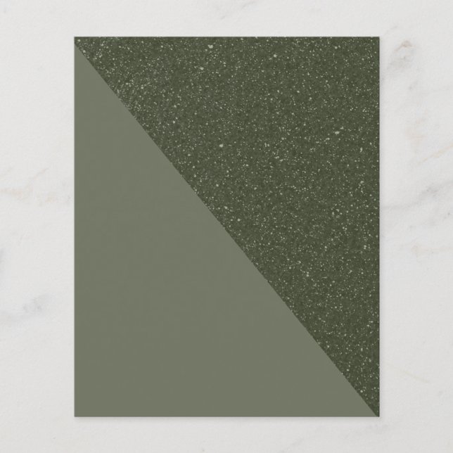 Folheto de Textura Verde de Motores Modernos (Frente)