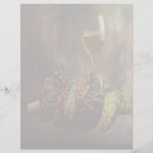 Folheto De Vinho E Uva (Frente)