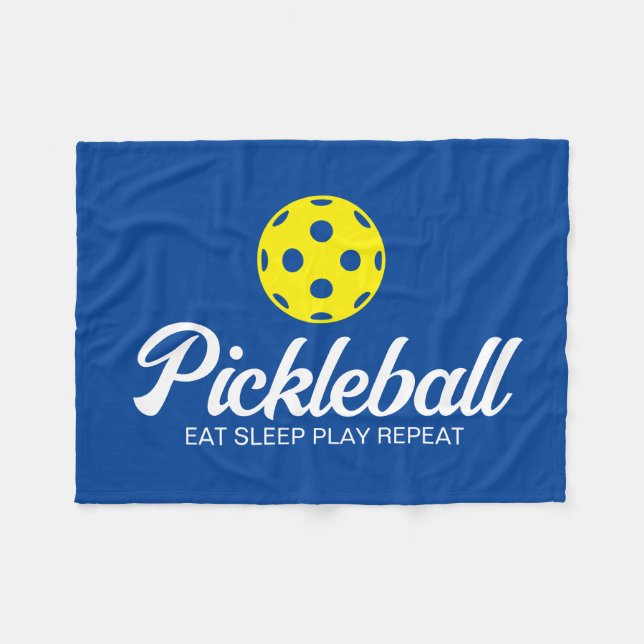Folheto do amante de picleball com cobertor engraç (Frente (Horizontal))