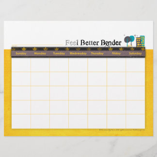 Folheto do Calendário do Binder de Sentimento Amar