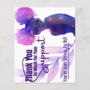 Folheto do cartões de agradecimentos