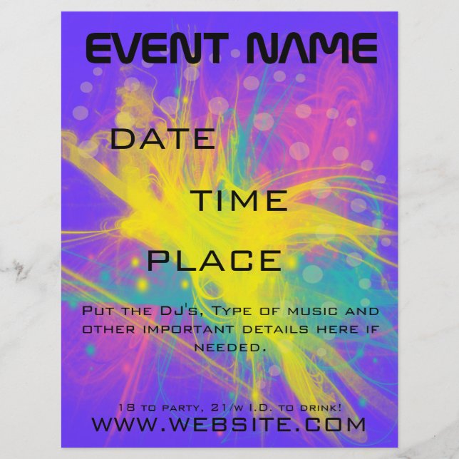 Folheto do Evento de Bust nas Estrelas (Frente)