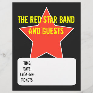 Folheto do evento ou do Gig