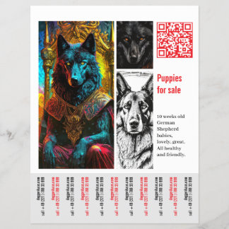 Folheto do german shepherd