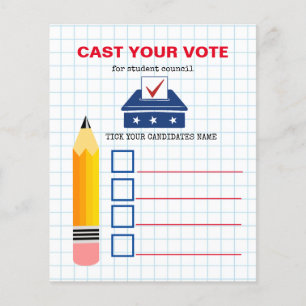 Folheto do Governo dos Estudantes: Votem