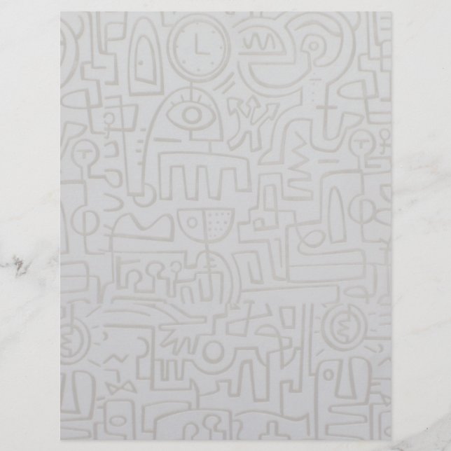 Folheto do Grafite abstrato (Frente)