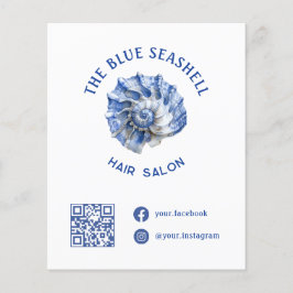 Folheto do logotipo da Cana Azul