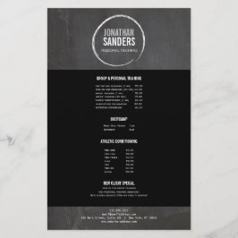 Folheto do LOGOTIPO DO TREINADOR PESSOAL