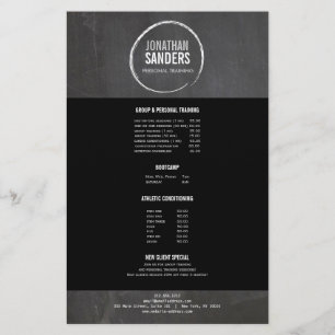 Folheto do LOGOTIPO DO TREINADOR PESSOAL