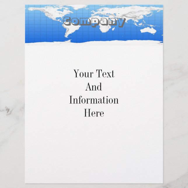 Folheto do Mapa Mundial (Frente)