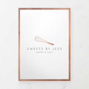 Folheto do menu Catering da Padaria de Whisk Doura