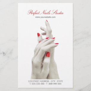 Folheto do Nail Salon Beauty Center