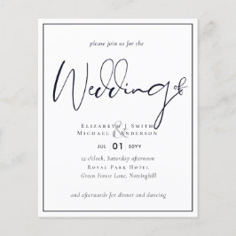 Folheto do orçamento Papel azul-meia-noite