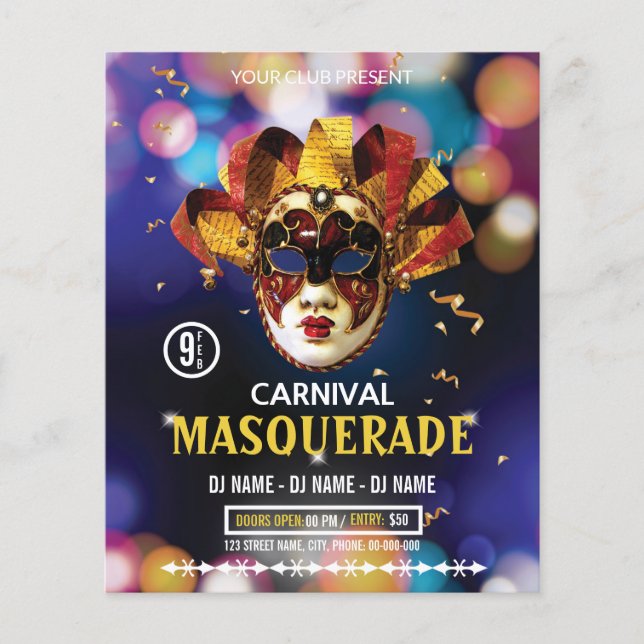 Folheto do Partido do Carnaval (Frente)