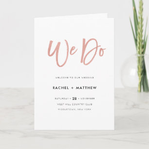 Folheto do Programa de Casamento Moderno de Fairyt