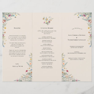 Folheto do Programa de Casamento Simples de Fern B