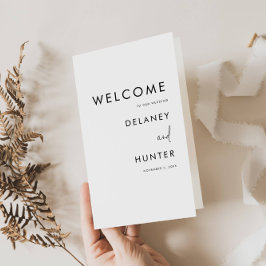 Folheto do Programa de Livro Branco/Preto Minimali