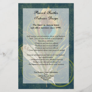 Folheto do Programa de Penas com Detalhes Artísti