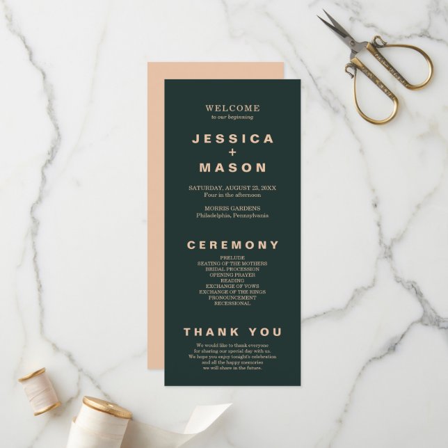 Folheto do Programa de Toneladas Moderno de Boho J (Frente/Verso In Situ)