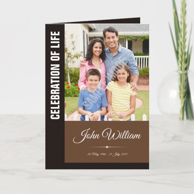 Folheto do Programa Memorial (Frente)