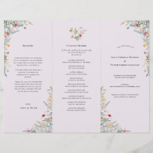 Folheto do Programa Simples de Casamento de Lavand