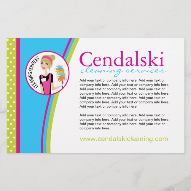 Folheto do Serviço de Limpeza (Frente)