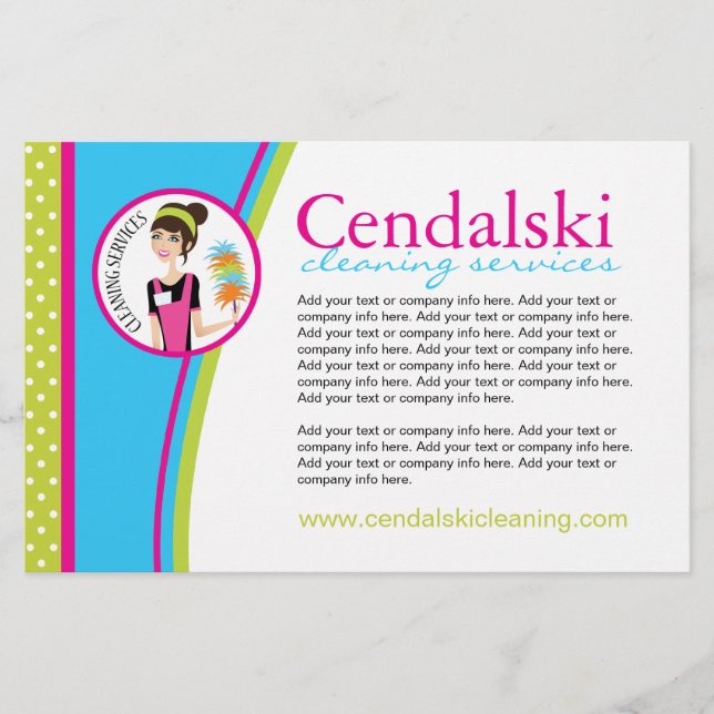 Folheto do Serviço de Limpeza (Frente)