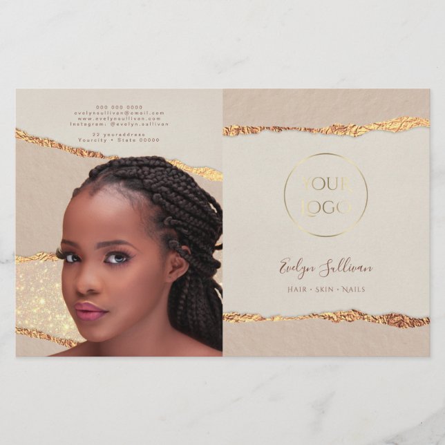 Folheto do Shimmer Ripped Paper (Frente)