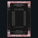 Folheto Dourado Elegante de ambos os lados<br><div class="desc">Um design elegante e refinado com uma imagem digital feita de vidro prateado-lilás. Nota: O processo de produção não usa um filme real,  apenas a cor é impressa completamente. Adicione seus dados,  logotipo,  detalhes da empresa e fotos em minutos.</div>