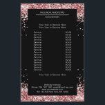 Folheto Dourado Elegante de ambos os lados<br><div class="desc">Um design elegante e refinado com uma imagem digital feita de vidro prateado-lilás. Nota: O processo de produção não usa um filme real,  apenas a cor é impressa completamente. Adicione seus dados,  logotipo,  detalhes da empresa e fotos em minutos.</div>