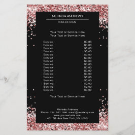 Folheto Dourado Elegante de ambos os lados