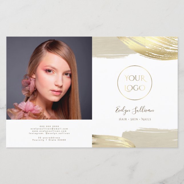 Folheto Dourado Pinta Pincel Trave Bivezes (Frente)