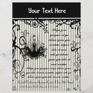 Folheto em branco e preto