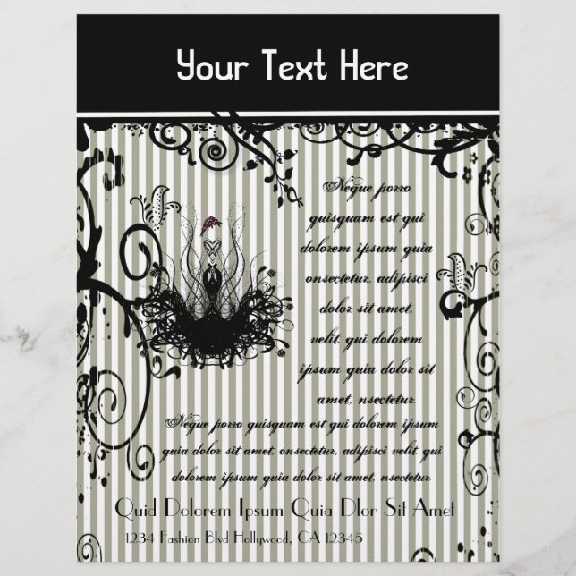 Folheto em branco e preto (Frente)