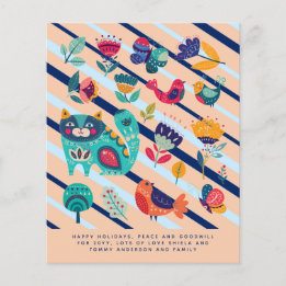 Folheto Escandinavo Natal Feriados - Carta Anual