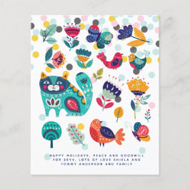 Folheto Escandinavo Natal Feriados - Carta Anual