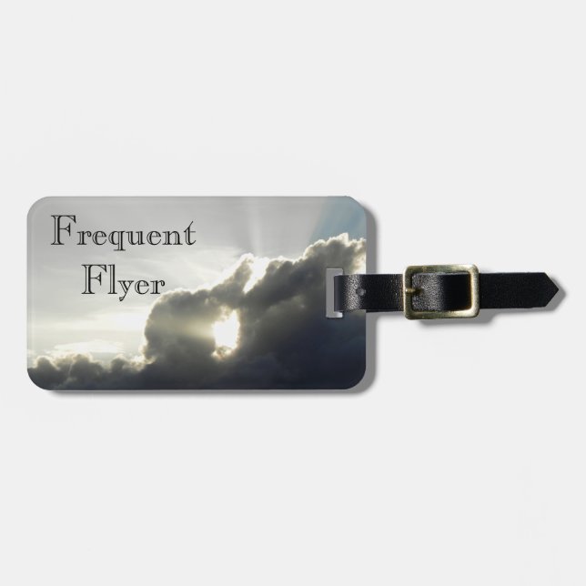 Folheto Frequente - etiqueta de bagagem (Frente Horizontal)