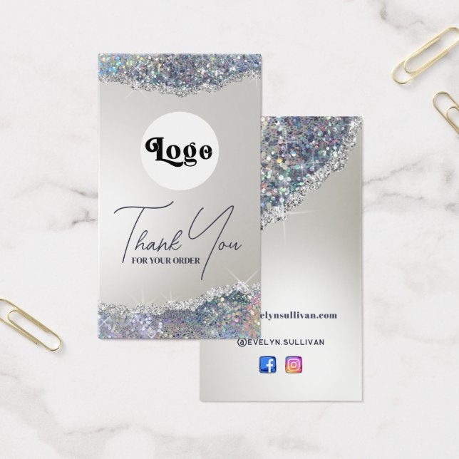 Folheto informativo da folha de cor prateada iride (Escritótio)