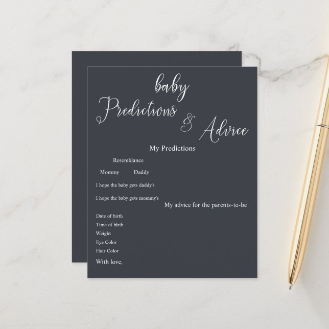 Folheto Mínimo Moderno do Jogo de Caligrafia (Frente/Verso In Situ)